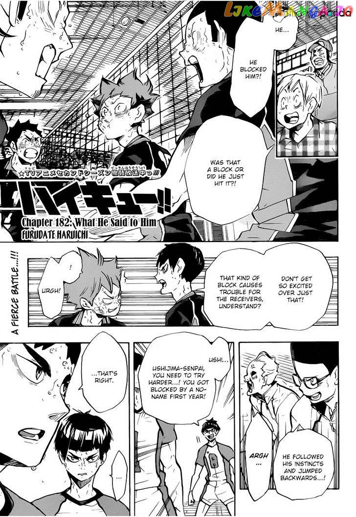 Haikyuu!!, Chapter 182 image 01